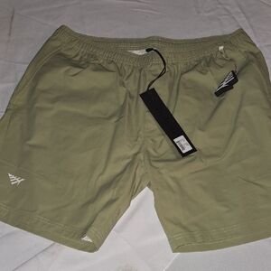 Men's Athletic Shorts - Olive Green